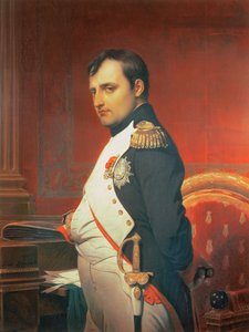 Napoleon (1769-1821) in zijn Studie